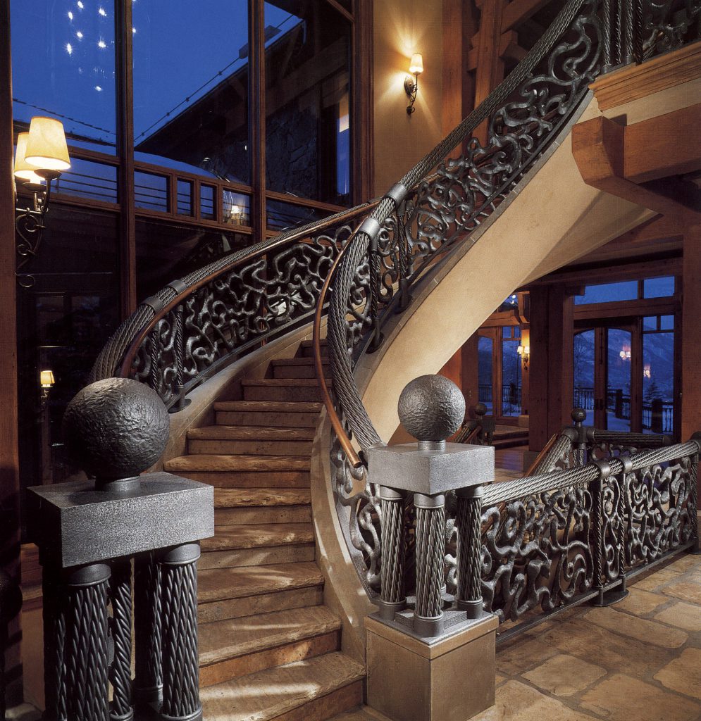 Forged Iron railing Monumental Stairs