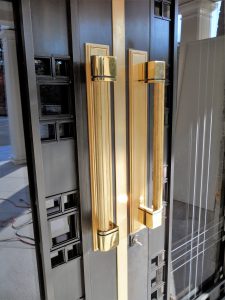 Custom Bronze Handles and Entry Door
